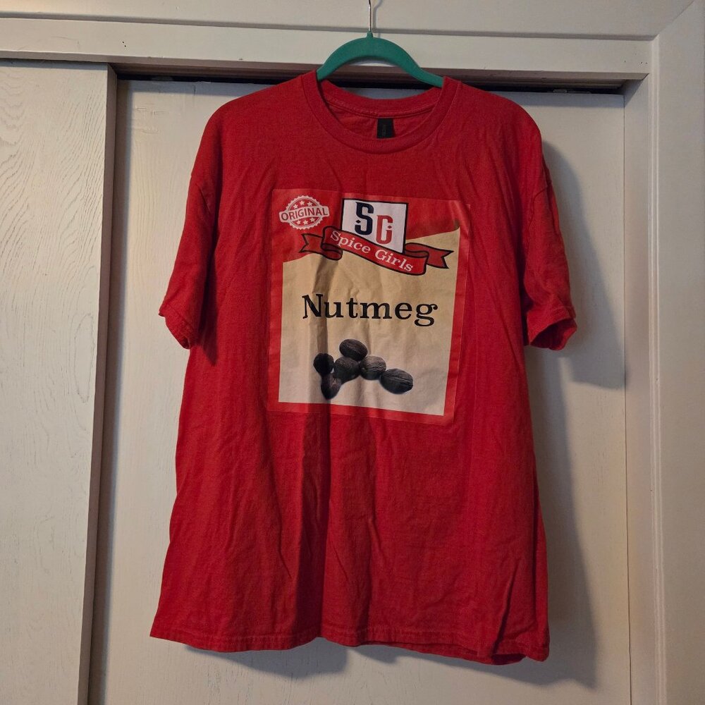 Novelty “Spice Girls” Holiday T-shirt XL Nutmeg Baking Costume Christmas Funny